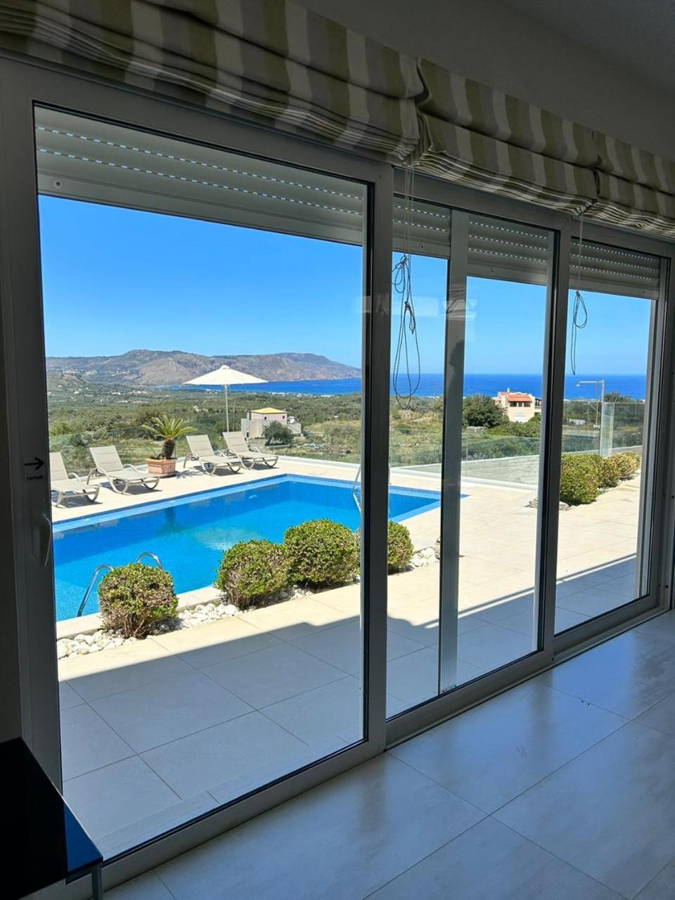 Villa Vuna - Private Pool -Sea View La Canea Exterior foto