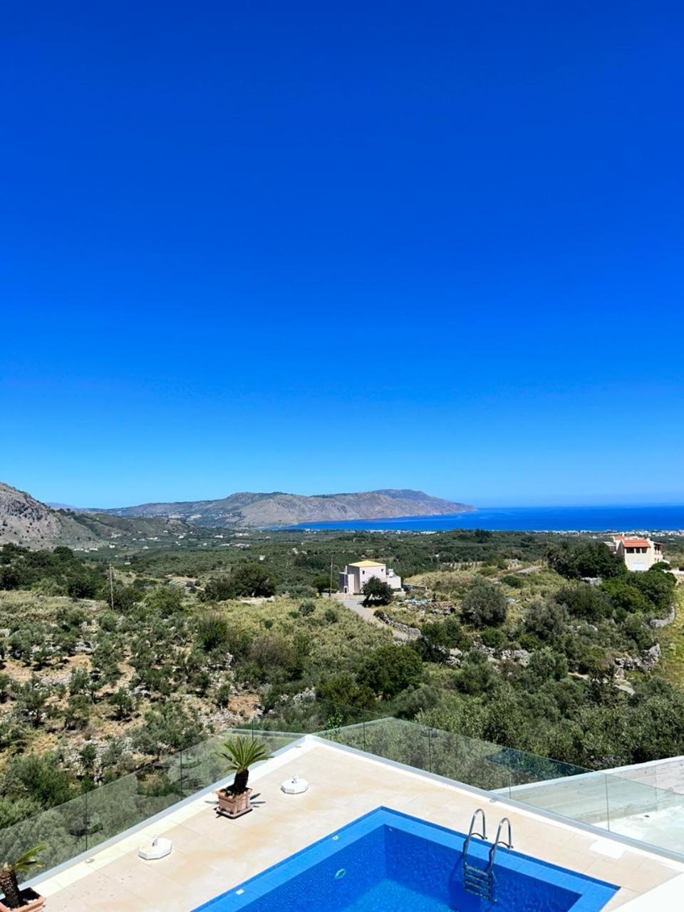 Villa Vuna - Private Pool -Sea View La Canea Exterior foto