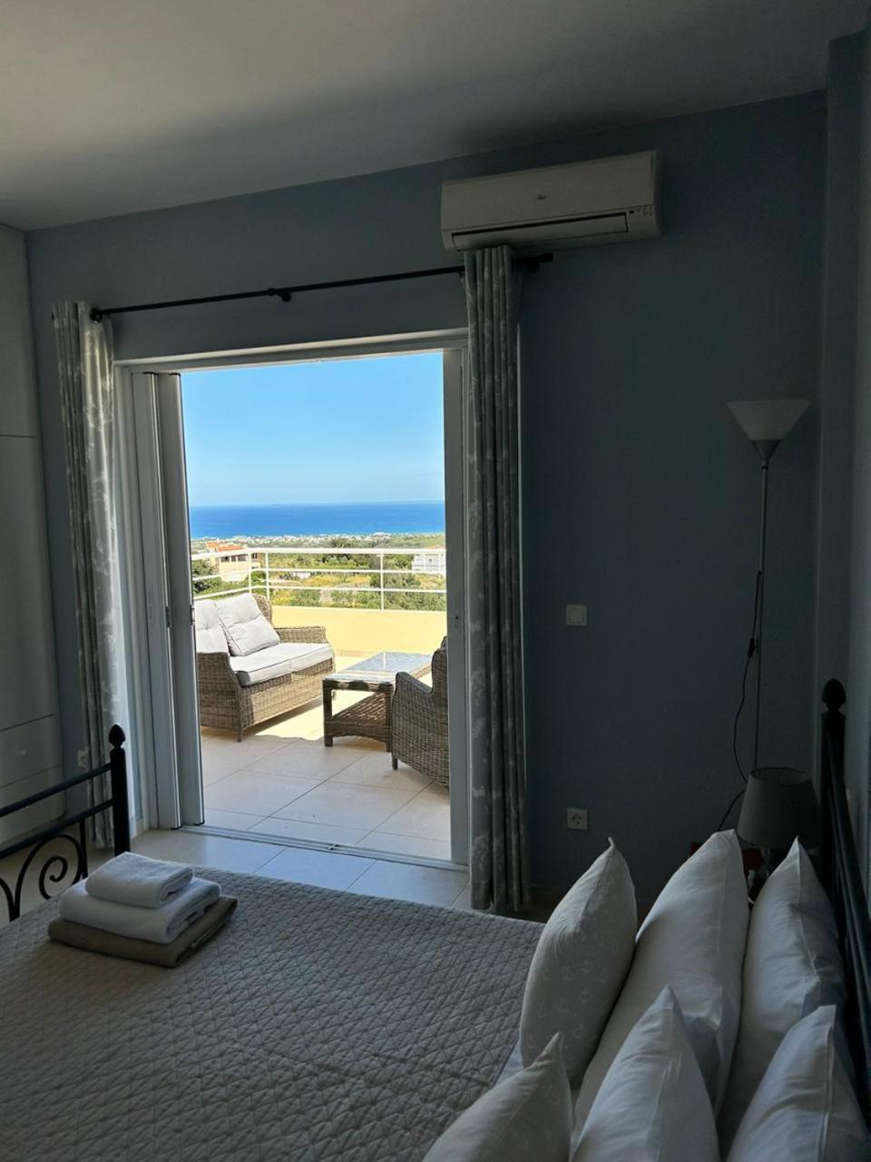 Villa Vuna - Private Pool -Sea View La Canea Exterior foto