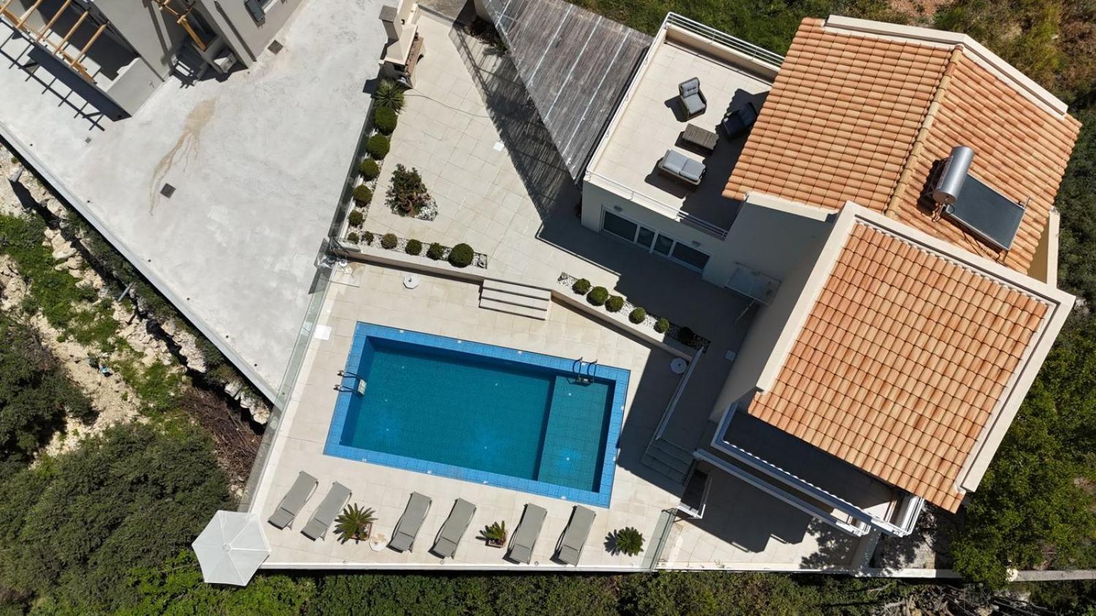 Villa Vuna - Private Pool -Sea View La Canea Exterior foto